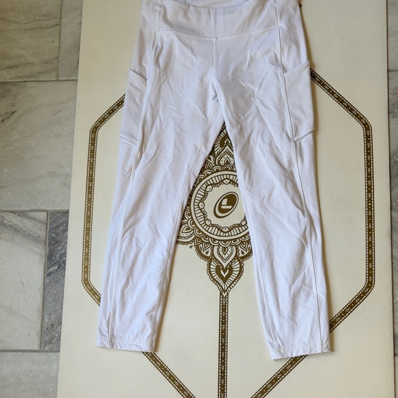 lululemon athletica White Leggings with Reflective Logo - Picture 4 of 6